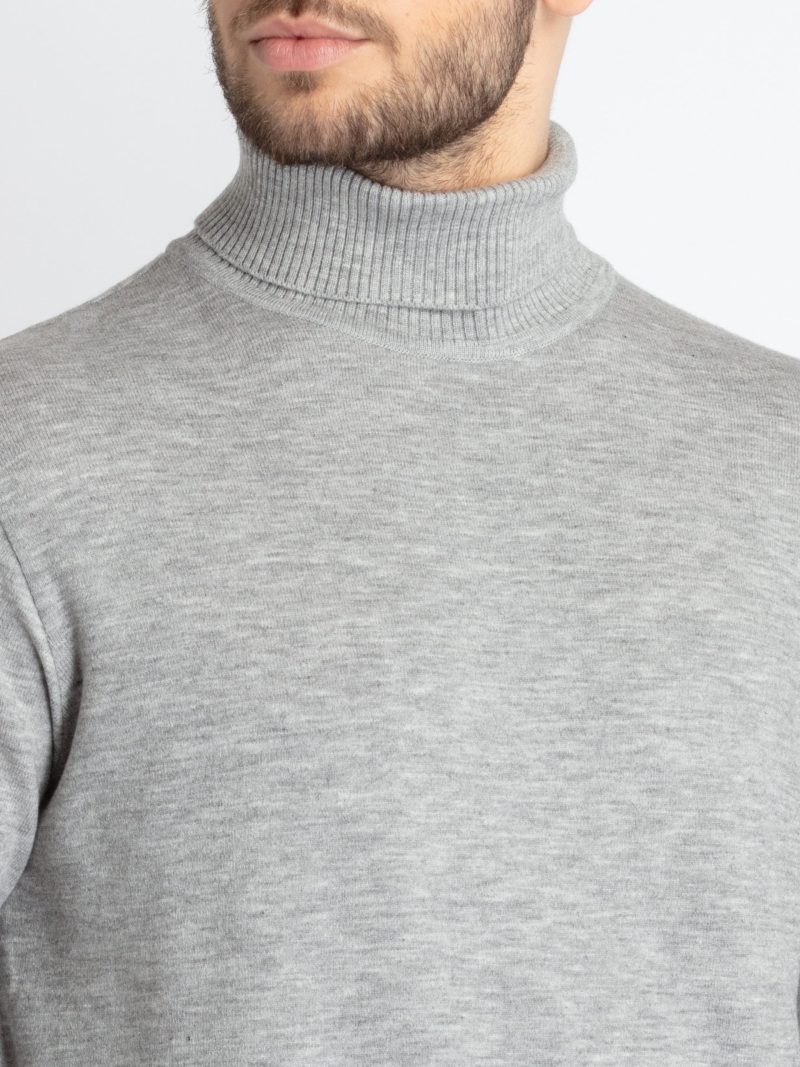 Status Quo Mens Solid High Neck Sweater