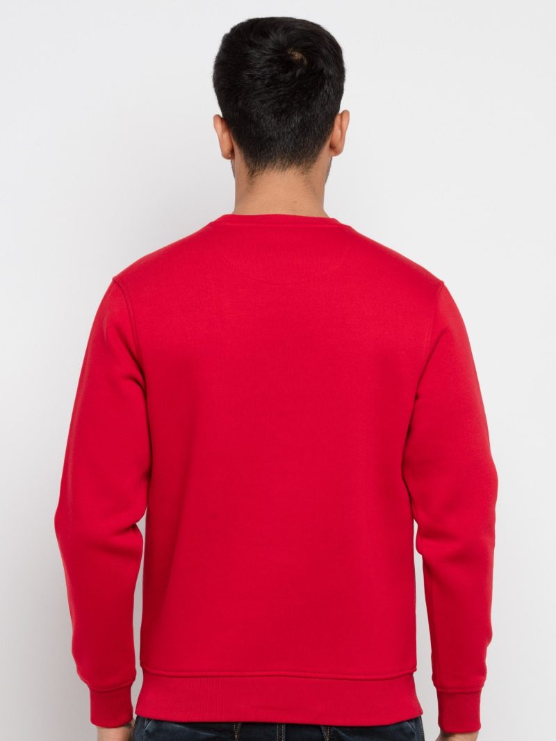 Mens Printed Round Neck Sweatshirt