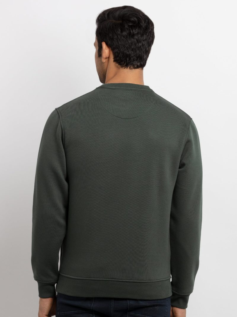 Mens Printed Round Neck Sweatshirt