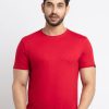 Mens Basic Taperd Fit Round Neck T-Shirt