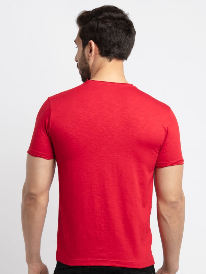 Mens Basic Taperd Fit Round Neck T-Shirt