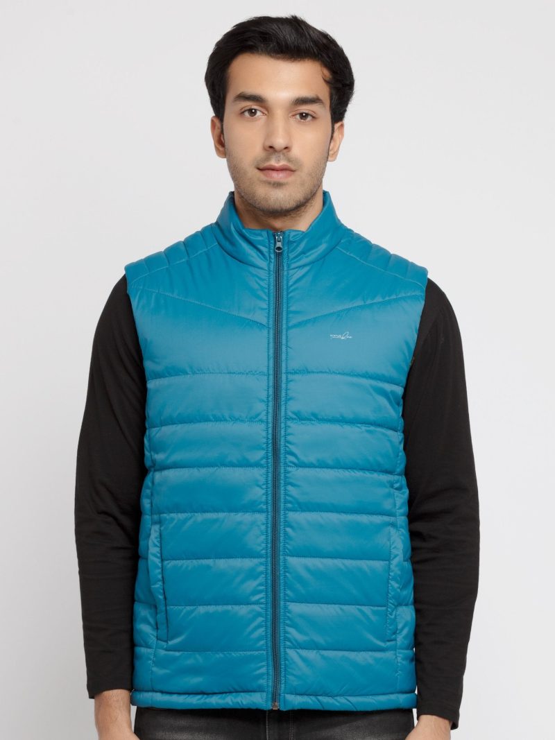 Mens Solid Quilted Jacket