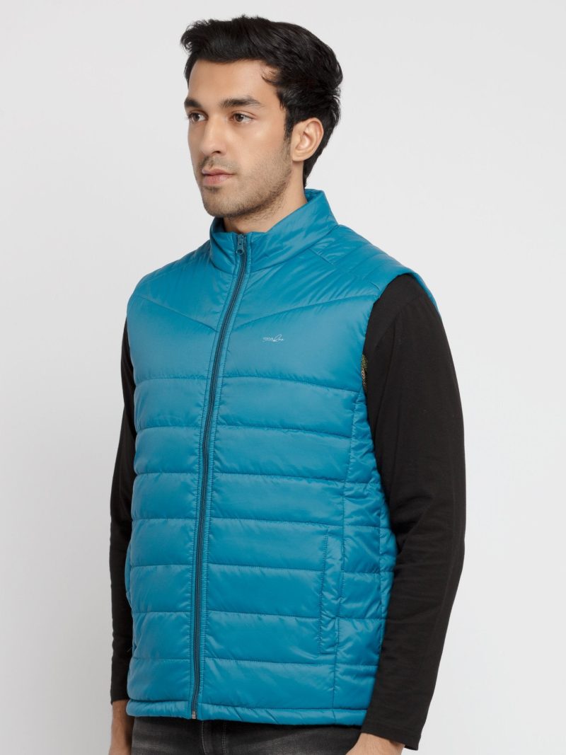 Mens Solid Quilted Jacket