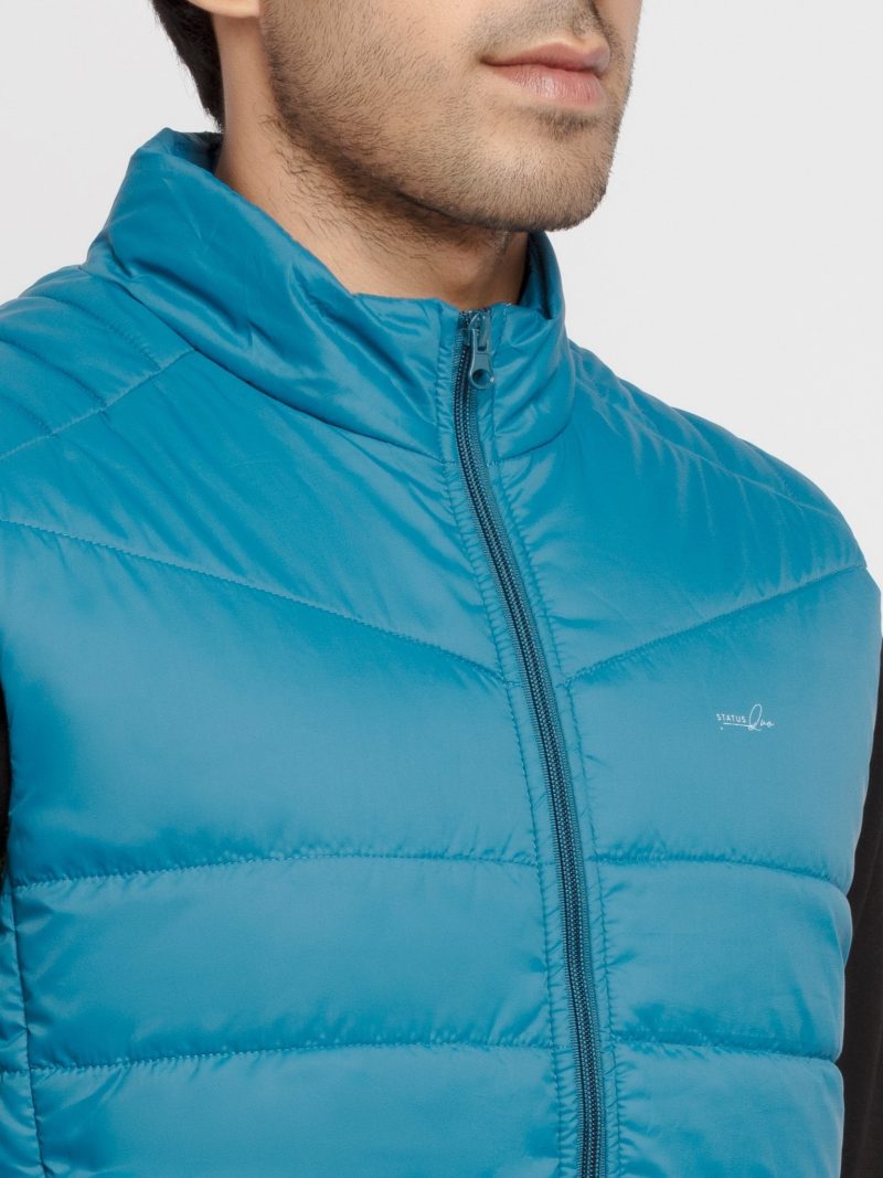 Mens Solid Quilted Jacket