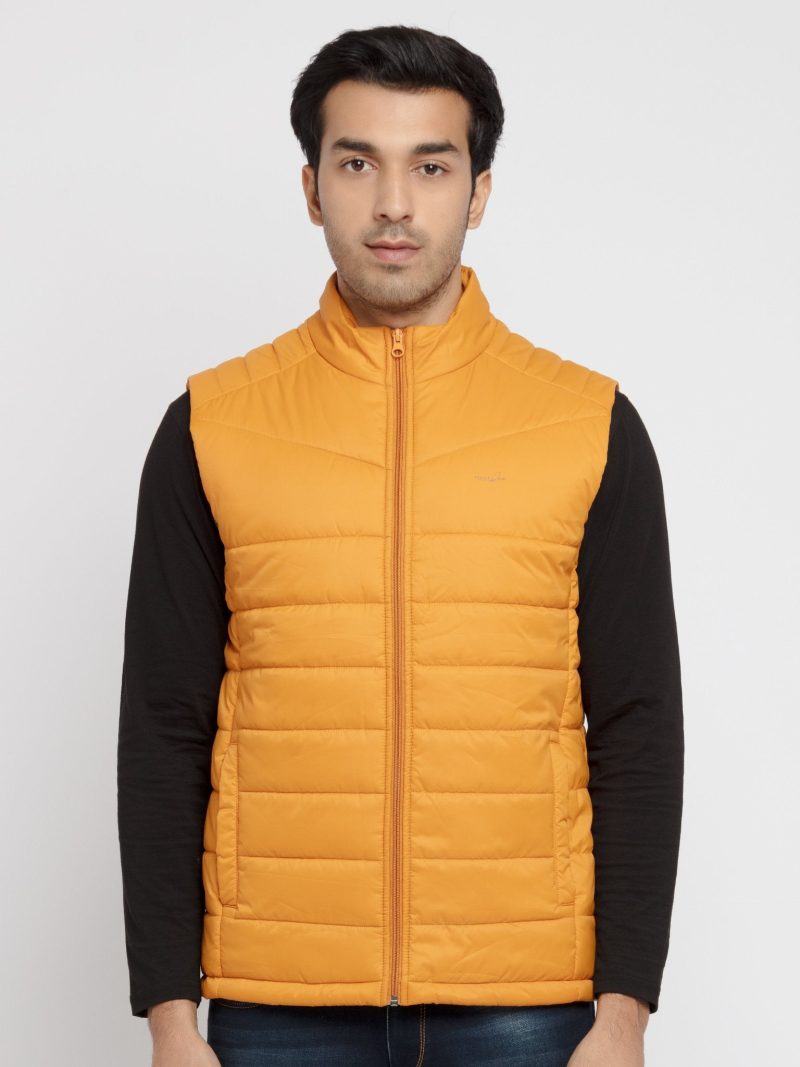 Mens Solid Quilted Jacket