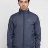 Mens Solid High Neck Lightweight Jacket