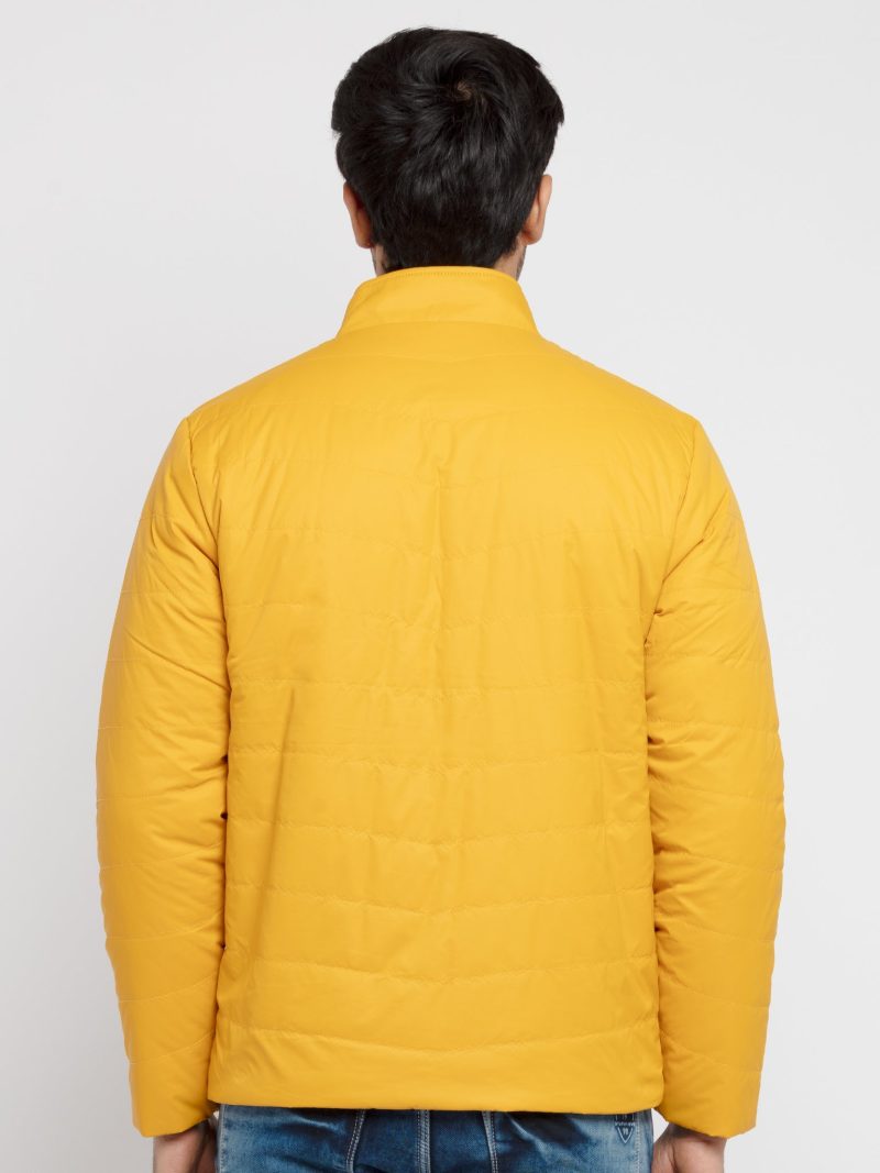 Mens Solid Quilted Reversible Jacket