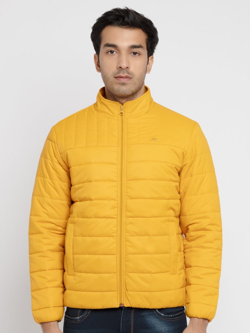 Mens Quilted High Neck Jacket