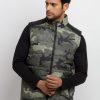 Mens Quilted High Neck Sleeveless Jacket