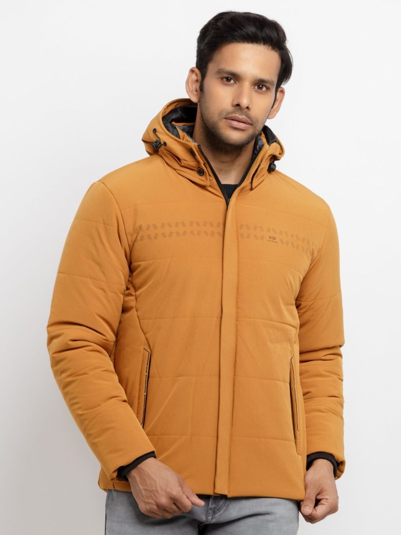 Mens Quilted Hooded Jacket