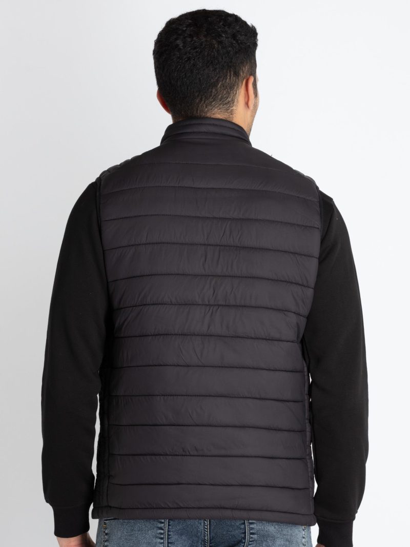 Mens Quilted High Neck Sleeveless Jacket