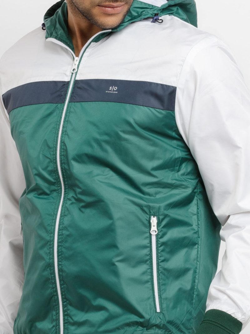 Mens Mix & Match Hooded Lightweight Jacket