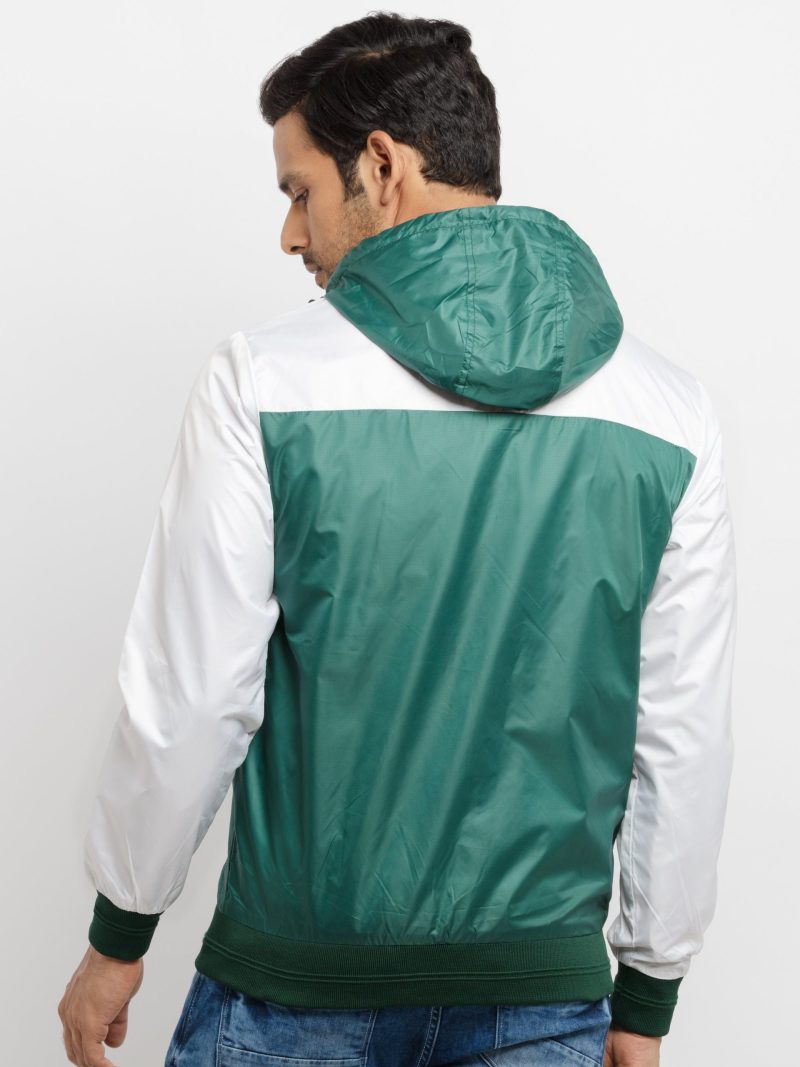 Mens Mix & Match Hooded Lightweight Jacket