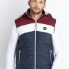Mens Quilted Sleeveless Hooded Jacket