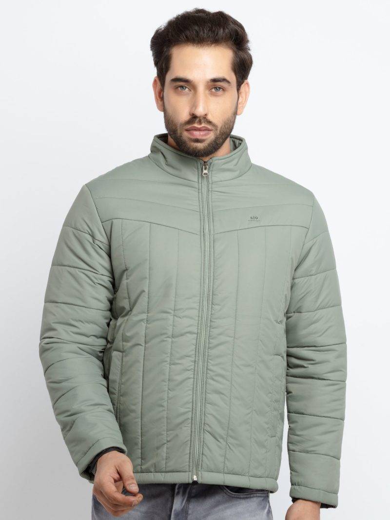 Mens Quilted High Neck Jacket