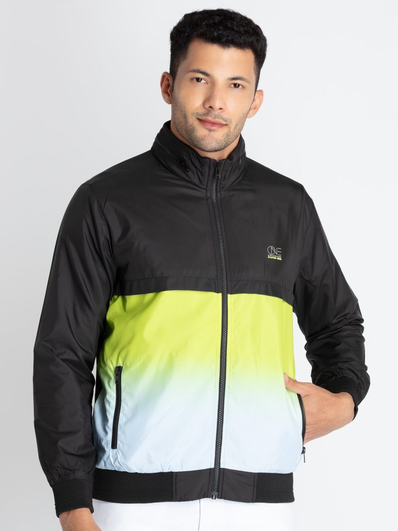 Mens Mix & Match High Neck Lightweight Jacket