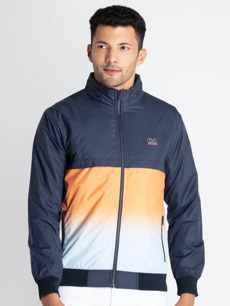 Mens Mix & Match High Neck Lightweight Jacket