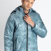 Mens Quilted Hooded Jacket
