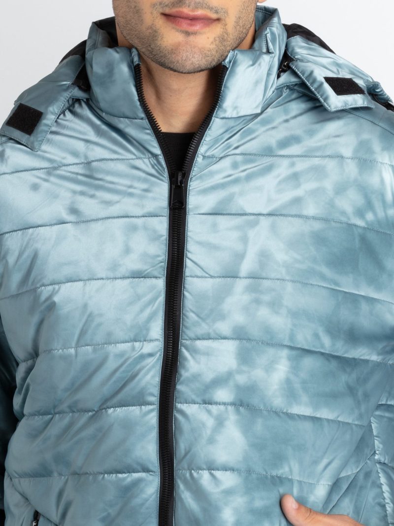 Mens Quilted Hooded Jacket