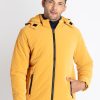 Mens Quilted Jacket With Detachable Hood