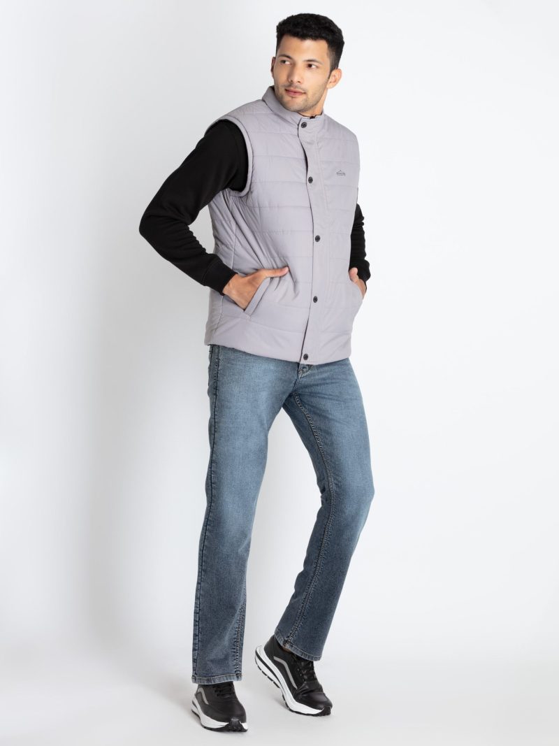 Mens Quilted Reversible High Neck Jacket