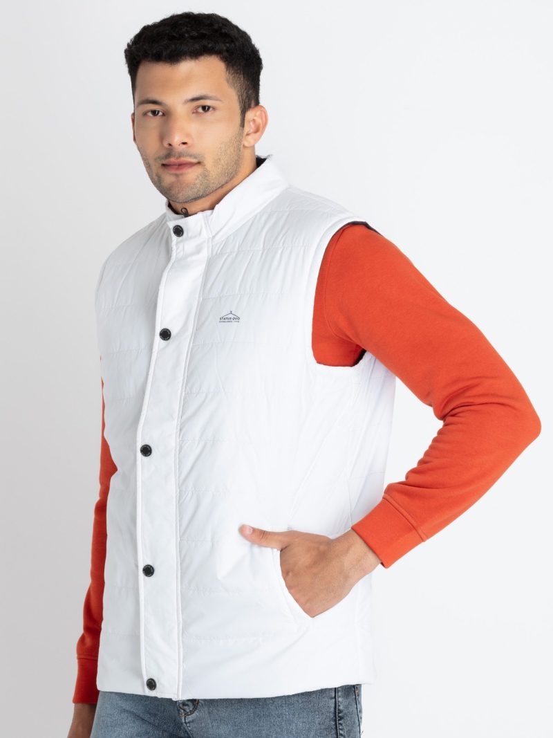 Mens Quilted Reversible High Neck Jacket