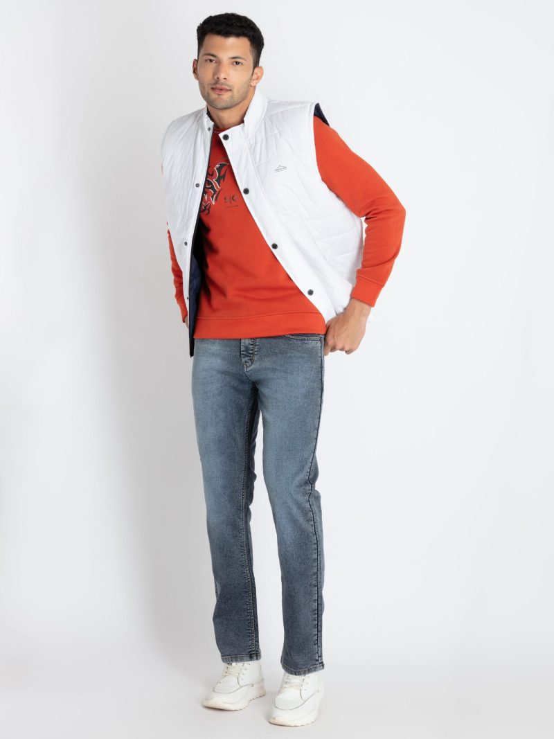 Mens Quilted Reversible High Neck Jacket