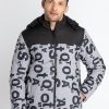 Mens All Over Printed Hooded Jacket