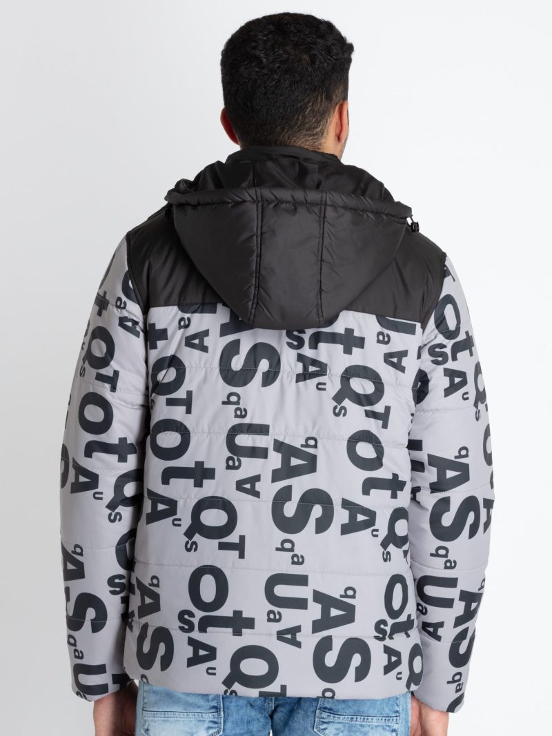 Mens All Over Printed Hooded Jacket