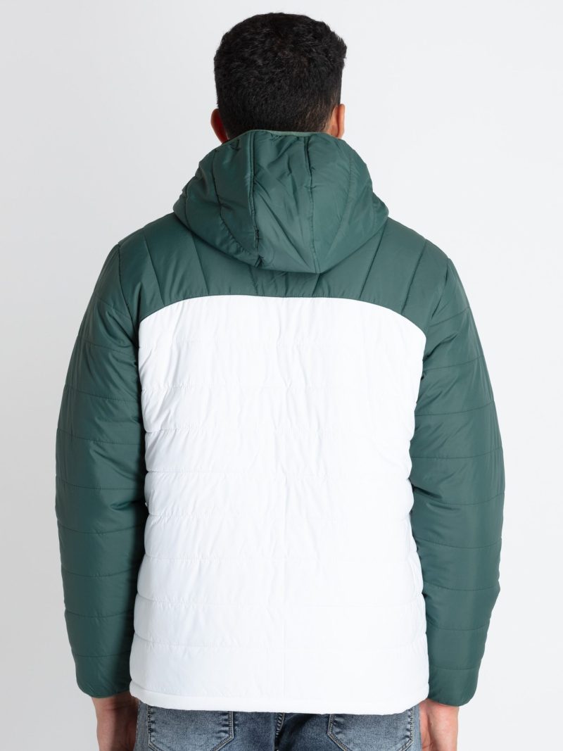 Mens Quilted Puffer Hooded Jacket