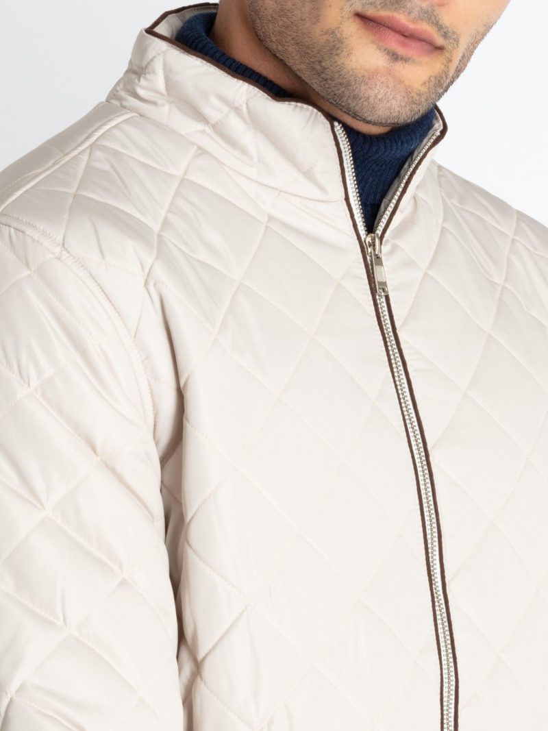 Mens Quilted High Neck Jacket