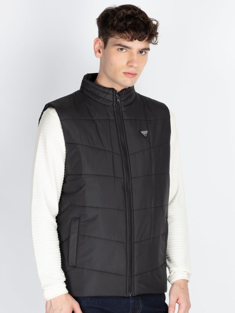 Mens Solid Open Front Jacket