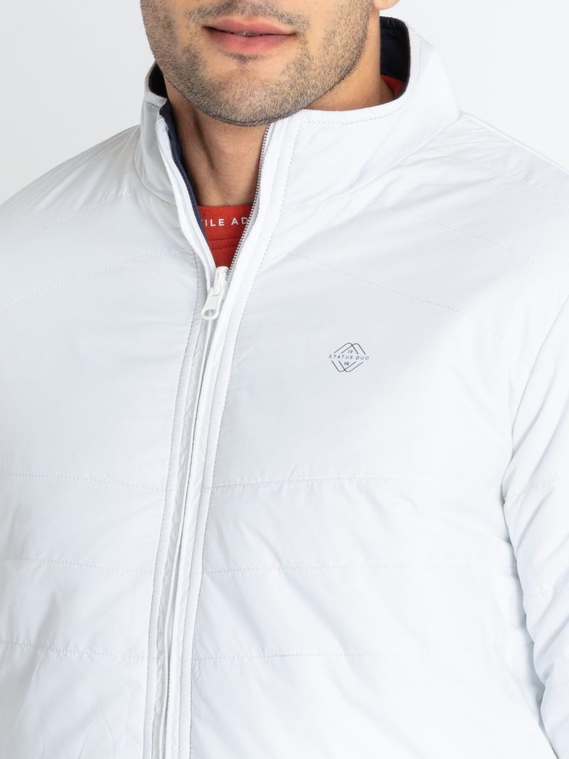 Status Quo Mens Quilted Reversible High Neck Jacket