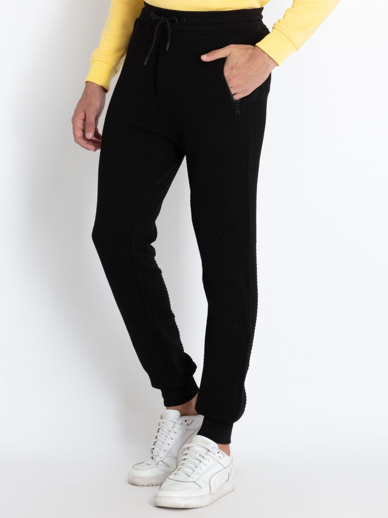 Mens Quilted Regular Fit Joggers