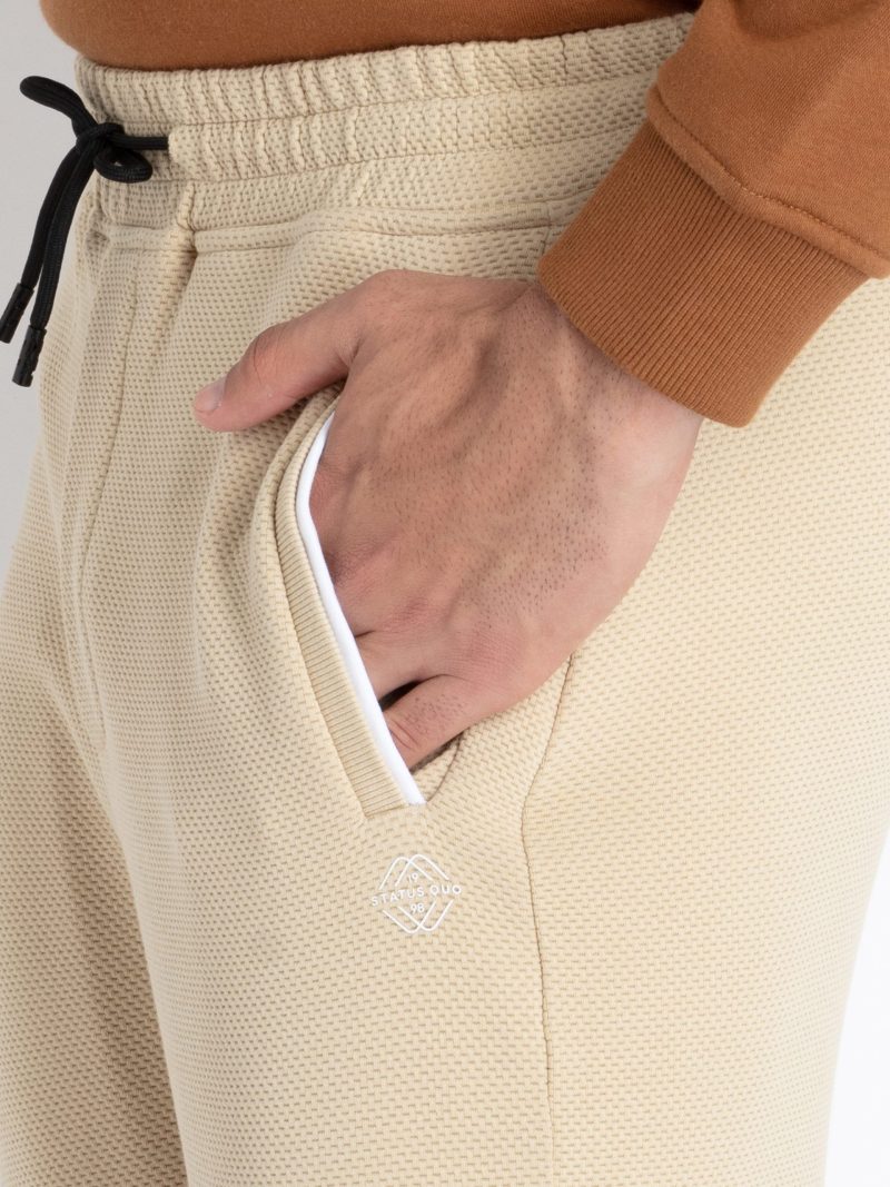 Mens Popcorn Textured Joggers