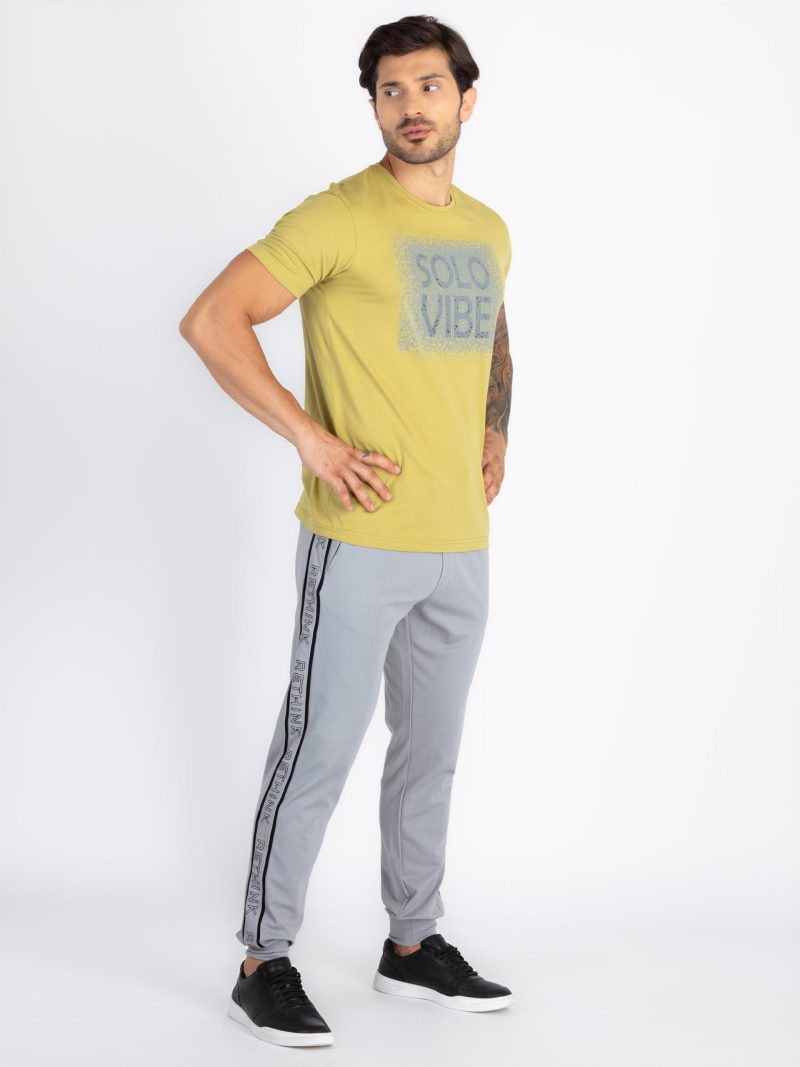 Status Quo Mens Solid Regular Fit Joggers