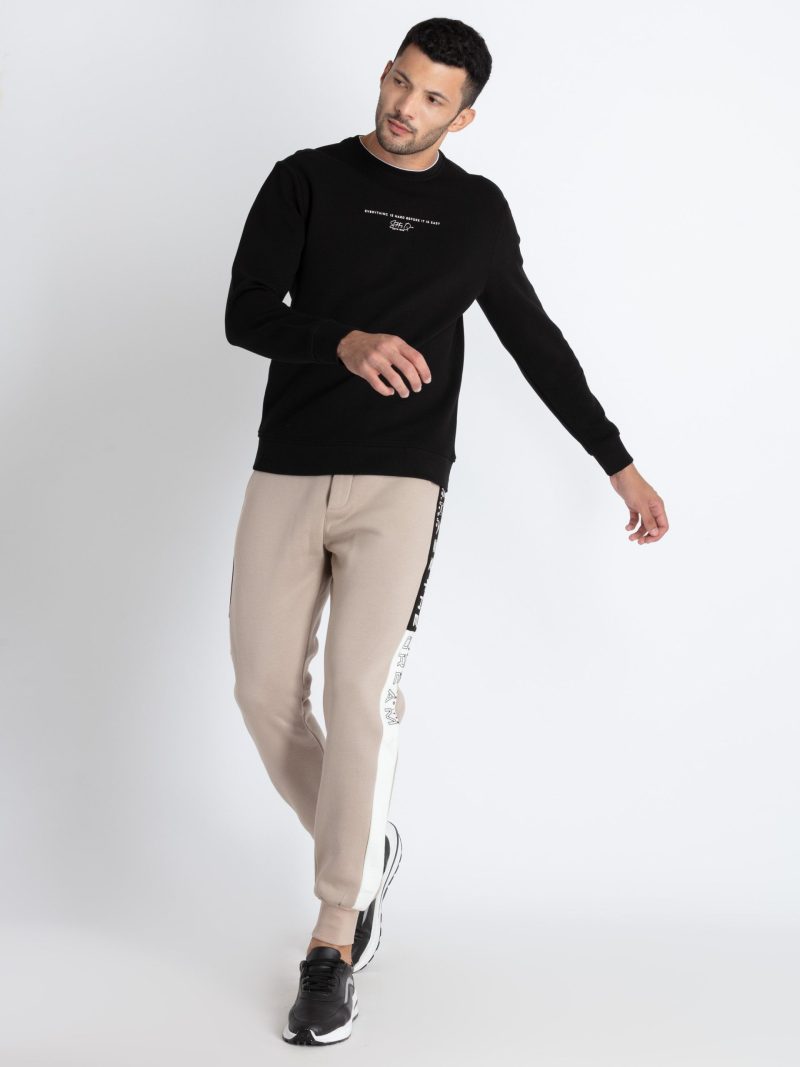 Mens Cut & Sew Regular Fit Joggers