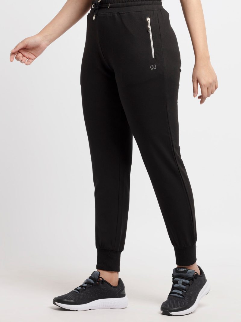 Womens Full Length Solid Joggers