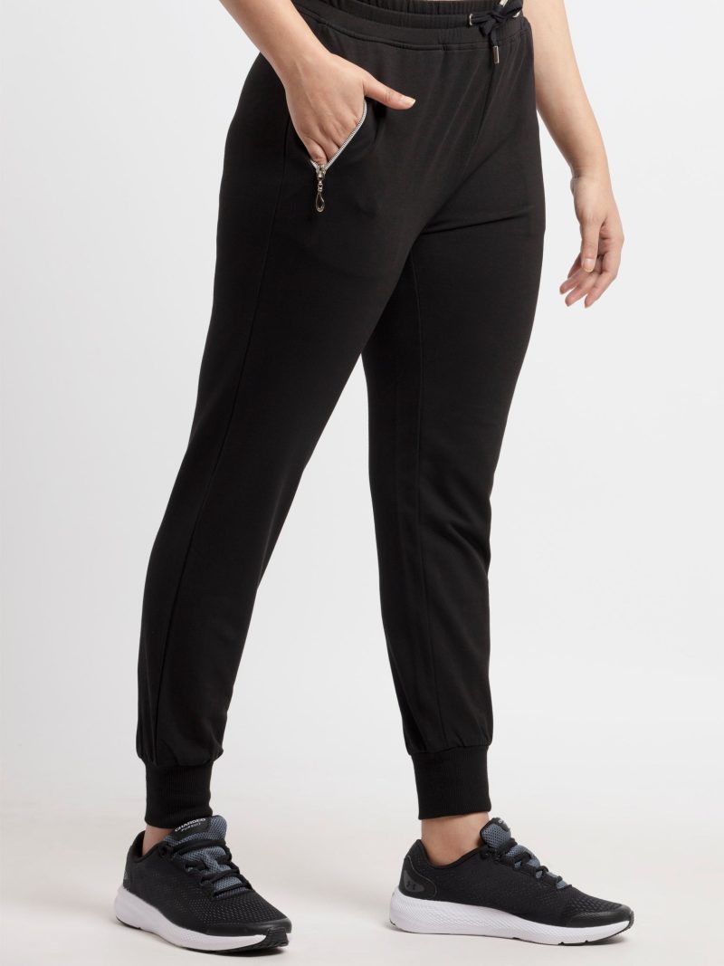 Womens Full Length Solid Joggers