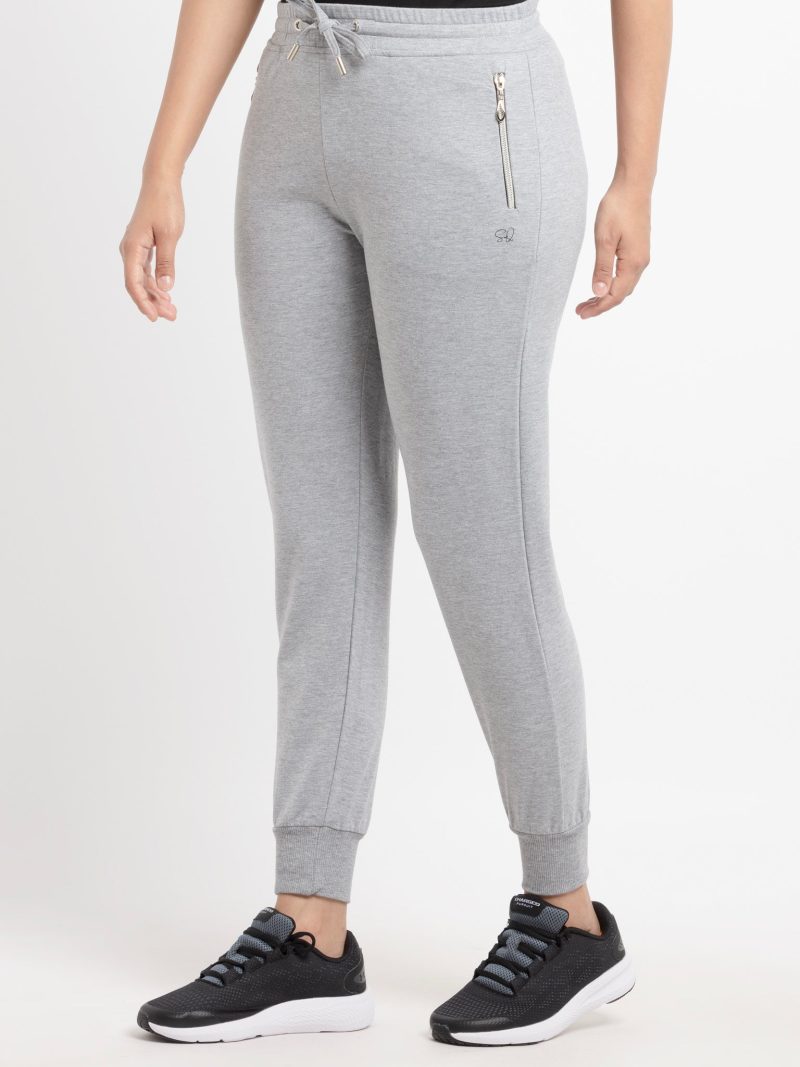 Womens Solid Regular Fit Joggers