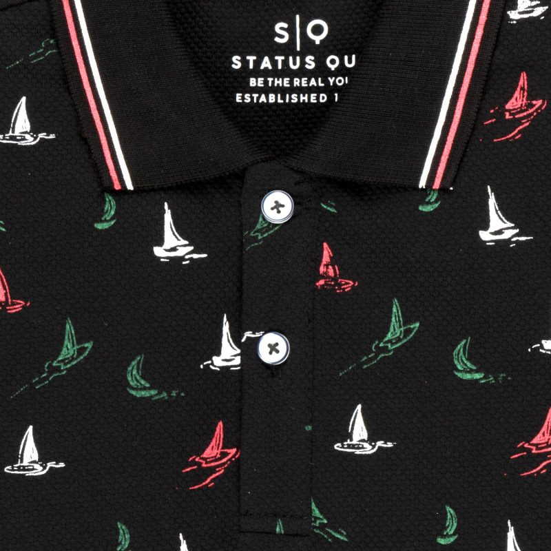 Status Quo Boys All Over Printed Polo T-Shirt