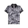 Status Quo Boys Abstract Print Polo Collar Half Sleeves Regular Fit Tshirt