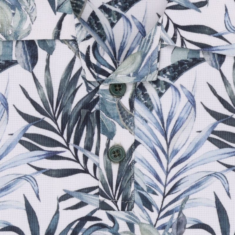 Status Quo Boys Abstract Print Polo Collar Half Sleeves Regular Fit Tshirt