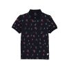 Status Quo Boys Abstract Print Polo Collar Half Sleeves Regular Fit Tshirt
