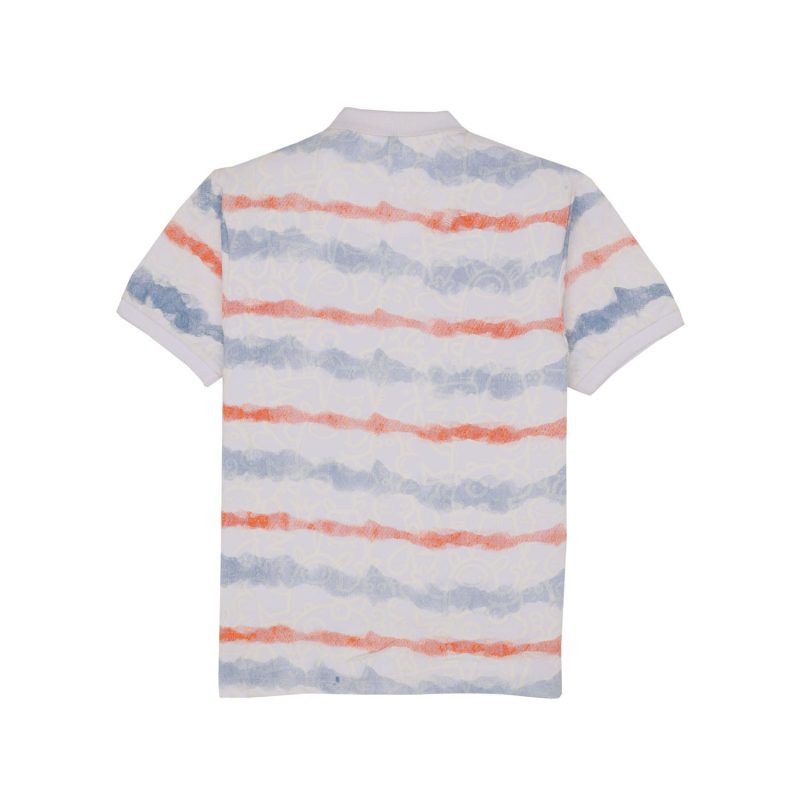 Status Quo Boys Printed Polo Collar Half Sleeves Regular Fit Tshirt