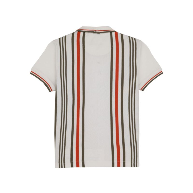 Status Quo Boys All-Over Striped Half Sleeves Regular Fit Tshirts