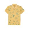 Status Quo Boys All-Over Floral Printed Polo Collar Tshirt