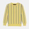 Status Quo Boys Striped Round Neck Sweater