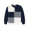 Status Quo Boys Checkered Round Neck Sweater
