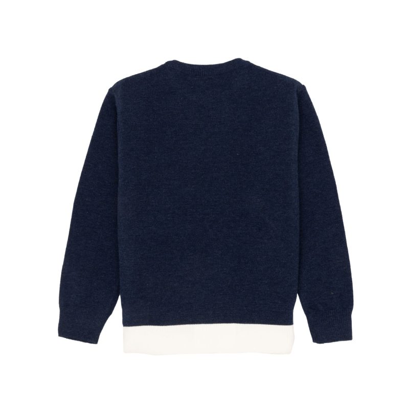 Status Quo Boys Checkered Round Neck Sweater